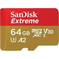 SanDisk Extreme 64 GB MicroSDXC UHS-I Classe 10, Scheda di memoria 64 GB, MicroSDXC, Classe 10, UHS-I, 160 MB/s, 60 MB/s