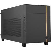 SilverStone SUGO 14 Cubo Nero, Chassis Tower Nero, Cubo, PC, Nero, Mini-DTX, Mini-ITX, Plastica, Acciaio, 24 cm