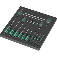 Wera Inserto in schiuma Sechsrund HF set di cacciaviti 1, 14 pezzi, Cacciavite Nero/grigio