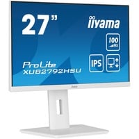 iiyama ProLite XUB2792HSU-W6 Monitor PC 68,6 cm (27") 1920 x 1080 Pixel Full HD LED Bianco, Monitor LED bianco (matto), 68,6 cm (27"), 1920 x 1080 Pixel, Full HD, LED, 0,4 ms, Bianco