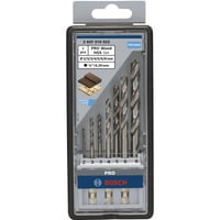 Bosch 2 607 019 923 punta per trapano Punta a spirale per legno 7 pz, Drill bit set Trapano, Punta a spirale per legno, 8 mm, 7,5 cm, Attacco esagonale, Acciaio inox