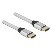 DeLOCK 85365 cavo HDMI 0,5 m HDMI tipo A (Standard) Argento argento, 0,5 m, HDMI tipo A (Standard), HDMI tipo A (Standard), Compatibilità 3D, 48 Gbit/s, Argento