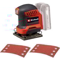 EINHELL Power X-Change Levigatrice orbitale a batteria TE-OS 18/113 Li-Solo, 18 Volt rosso/Nero