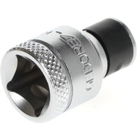 GEDORE adattatore per bit 3/8" quadrato > 1/4" esagonale cromo