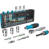 Hazet SmartHolder 2300SH-1, set di chiavi a bussola e punte 1/4", Set di bit Nero