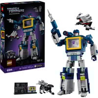 ICONS 10358 Transformers: Soundwave, Kit Modellismo per Adulti da Esposizione con Mattoncino Sonoro, Regalo da Collezione, Giochi di costruzione