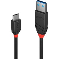 Lindy 36916 cavo USB USB 3.2 Gen 1 (3.1 Gen 1) 1 m USB A USB C 10 Gbit/s Nero Nero, 1 m, USB A, USB C, USB 3.2 Gen 1 (3.1 Gen 1), 10 Gbit/s, Nero
