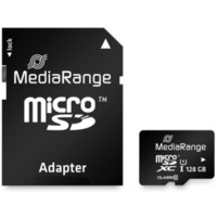 MediaRange MR945 memoria flash 128 GB MicroSDXC UHS-I Classe 10 Nero, 128 GB, MicroSDXC, Classe 10, UHS-I, 80 MB/s, 20 MB/s