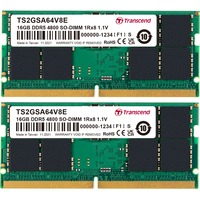 Transcend TS4GSA64V8E memoria 32 GB 1 x 32 GB DDR5 4800 MHz verde, 32 GB, 1 x 32 GB, DDR5, 4800 MHz, 262-pin SO-DIMM