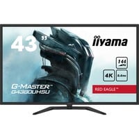 iiyama G-MASTER G4380UHSU-B1 Monitor PC 108 cm (42.5") 3840 x 2160 Pixel 4K Ultra HD LED Nero, Monitor di gioco Nero, 108 cm (42.5"), 3840 x 2160 Pixel, 4K Ultra HD, LED, 0,4 ms, Nero