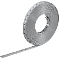 Bosch Nastro forato PRO FMS-19, 10 pezzi, Instradamento dei cavi grigio chiaro