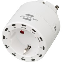 Brennenstuhl Presa timer Brenn Countdown, Presa commutata bianco