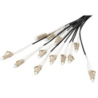 Digitus Cavo breakout universale in fibra ottica, duplex, connettore LC/UPC, multimodo OM4 Nero