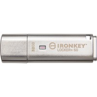 Kingston IronKey Locker+ 50 32 GB, Chiavetta USB alluminio
