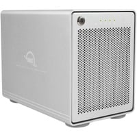 OWC Mercury Elite Pro Quad Box esterno HDD/SSD Bianco 2.5/3.5", Disk enclosure argento, Box esterno HDD/SSD, 2.5/3.5", SATA, 10 Gbit/s, Hot-swap, Bianco