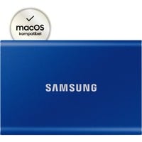 SAMSUNG Portable SSD T7 1000 GB Blu blu, 1000 GB, USB tipo-C, 3.2 Gen 2 (3.1 Gen 2), 1050 MB/s, Protezione della password, Blu