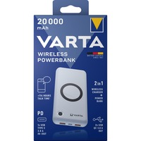 VARTA Powerbank wireless 20.000 bianco