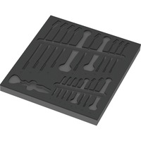 Wera Inserto in schiuma per 6003 Joker Set 1, vuoto, Deposito Nero/grigio
