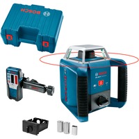 Bosch GRL 400 H Professional Livella rotatoria 400 m 635 nm (< 1 mW), Laser rotante blu/Nero, 400 m, 0,08 mm/m, 5°, 600 Giri/min, Rosso, 635 nm (< 1 mW)
