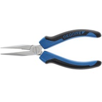 GEDORE Pinza piatta tonda con taglio, 160 mm, Pinza da presa blu/Nero