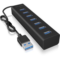ICY BOX 60819, Hub USB Nero