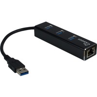 Inter-Tech ARGUS IT-310 USB 3.2 Gen 1 (3.1 Gen 1) Type-A 1000 Mbit/s Nero USB 3.2 Gen 1 (3.1 Gen 1) Type-A, RJ-45, USB 3.2 Gen 1 (3.1 Gen 1) Type-A, 1000 Mbit/s, Nero, Alluminio, Gigabit Ethernet