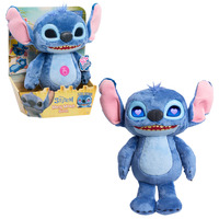 Just Play Disney Stitch - Many Moods Stitch, Peluche animali Personaggio, 3 anno/i, Interattivo, Sonoro, Stilo AA
