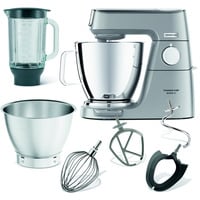 Kenwood Titanium Chef Baker XL Planetaria KVL85.124SI, Robot da cucina argento, 7 L, Acciaio inox, Manopola, 1,6 L, Impasto, Miscelatura, Acciaio inox