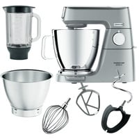 Kenwood Titanium Chef Baker XL - Impastatrice planetaria, 4 ganci e fruste inox, 1200W, 7L, Silver (KVL85.124SI ), Robot da cucina argento, 4 ganci e fruste inox, 1200W, 7L, Silver (KVL85.124SI ), 7 L, Acciaio inox, Manopola, 1,6 L, Impasto, Miscelatura, Acciaio inox