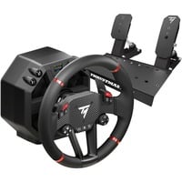 Thrustmaster T598-P Nero, Rosso USB Sterzo + Pedali Analogico/Digitale PC, PlayStation 4, PlayStation 5, Set simulatore Nero, Sterzo + Pedali, PC, PlayStation 4, PlayStation 5, Pulsante Modalità, Pulsante Menu, D-pad, Analogico/Digitale, Unità diretta, Cablato