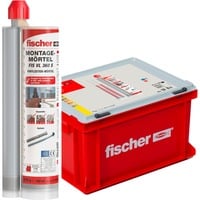 fischer 553659 kit di fissaggio, Malta grigio