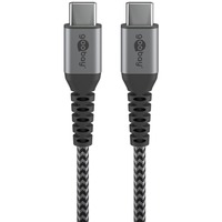 goobay Cavo USB 2.0, connettore USB-C > connettore USB-C grigio/Argento