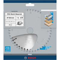 Bosch 2 608 640 503 lama circolare 16 cm 1 pz, Lama per sega Alluminio, Truciolare, Pannello in fibra, Di metalli non ferrosi, Plastica, 16 cm, 2 cm, 1,8 mm, 2,4 mm, Bosch