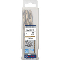 Bosch Punta elicoidale PRO in acciaio inox HSS-Co, Ø 10mm, Trapano 
