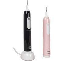 Braun Pro 1 Duo Cross Action con 2° manico, Spazzolino da denti elettrico Nero/Rosa