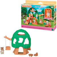 EPOCH Traumwiesen Sylvanian Families - Casa sull'albero avventura per bambini, Giochi di costruzione 