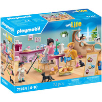 PLAYMOBIL My Life Caffè per gatti, Giochi di costruzione 