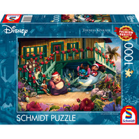 Schmidt Spiele Thomas Kinkade Studios: Disney - Lilo and Stitch Aloha Christmas, Puzzle 