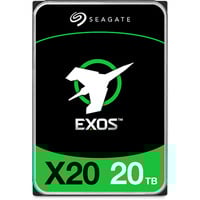 Seagate Enterprise Exos X20 disco rigido interno 20 TB 7200 Giri/min 3.5" Serial ATA III, Hard-disk 20 TB, 7200 Giri/min, 3.5", Serial ATA III, Vendita al dettaglio