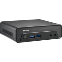 Shuttle Nano PC NE10N PC con dimensioni 0,6 l Nero N100 Intel SoC, Barebone Nero, PC con dimensioni 0,6 l, Mini PC barebone, Intel SoC, DDR4-SDRAM, PCI Express, SATA, 65 W