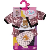 ZAPF Creation BABY born Glam Outfit 43cm, Accessori della bambola BABY born Glam Outfit 43cm, Set di vestiti per bambola, 3 anno/i