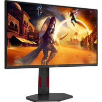 AOC Q25G4SR, Monitor di gioco Nero/Rosso