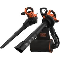 BLACK+DECKER BEBLV300-QS asciugatrice Nero, Arancione Nero/Orange, Soffiatore portatile, 315 km/h, 315 km/h, 40 L, 12:1, Nero, Arancione