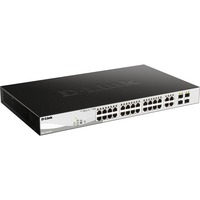 D-Link DGS-1210-28P/E, Interruttore argento/Nero
