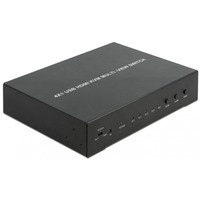 DeLOCK 11488 conmutador de vídeo HDMI, Switch KVM HDMI, Nero, Metallo, 60 Hz, 1280 x 720 (HD 720),1920 x 1080 (HD 1080), 2,25 Gbit/s