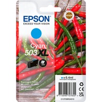 Epson 503XL cartuccia d'inchiostro 1 pz Originale Resa elevata (XL) Ciano Resa elevata (XL), Ciano, 6,4 ml, 1 pz, 503 pagine, Confezione singola