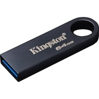 Kingston DataTraveler 64GB SE9 G3 - Nichel scuro, Chiavetta USB grigio scuro, 64 GB, USB tipo A, 3.2 Gen 1 (3.1 Gen 1), 220 MB/s, Senza coperchio, Nero
