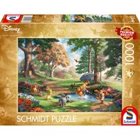 Image of Disney Winnie The Pooh Puzzle di contorno 1000 pz Cartoni