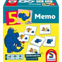 Schmidt Spiele Il topo: Memo elefante, 50° compleanno, Memoria 