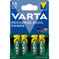 Varta -56756B Batterie per uso domestico Batteria ricaricabile, Stilo AA, Nichel-Metallo Idruro (NiMH), 1,2 V, 4 pz, 2400 mAh